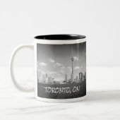 Toronto Greyscale City Zweifarbige Tasse (Links)