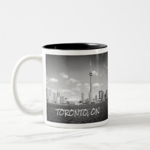 Toronto Greyscale City Zweifarbige Tasse