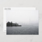 Toronto Hafen Skyline im Regen Postkarte (Vorne/Hinten)