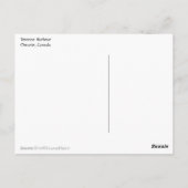 Toronto Hafen Skyline im Regen Postkarte (Rückseite)