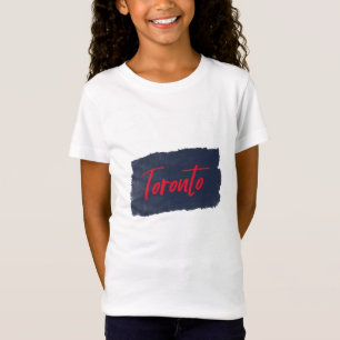 Toronto Handgeschriebener Red Typografy T - Shirt