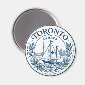 Toronto Harbour Kanada Magnet (Vorderseite/Rückseite)