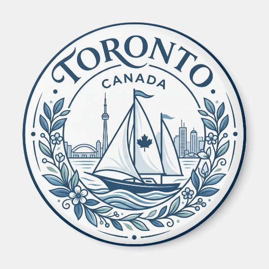 Toronto Harbour Kanada Magnet (Vorne)
