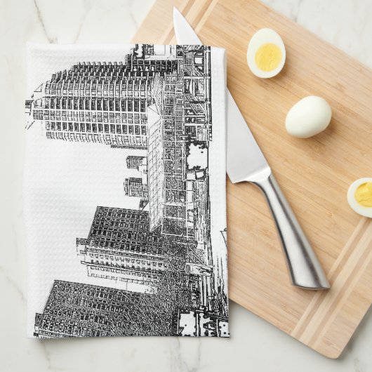 Toronto Harbourfront Centre Handtuchdesign Geschirrtuch (Viertel Falte)