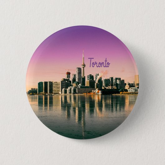 Toronto Hauptstadt Ontario Canada City Skyline Button (Vorderseite)