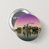 Toronto Hauptstadt Ontario Canada City Skyline Button (Vorne & Hinten)