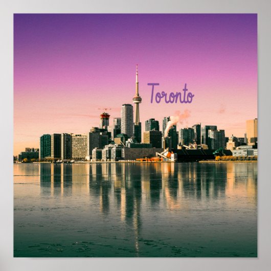 Toronto Hauptstadt Ontario Canada City Skyline Poster (Vorne)
