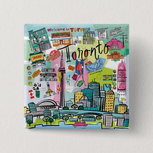 Toronto, Kanada Button (Vorderseite)