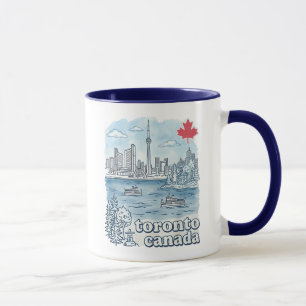 Toronto Kanada Einfache Blaue Skyline Süße Stadtan Tasse
