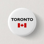 Toronto Kanada Kanadische Flagge Farbe Button (Vorderseite)