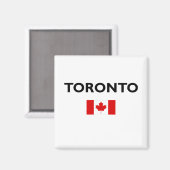 Toronto Kanada Kanadische Flagge Farbe Magnet (Vorderseite/Rückseite)
