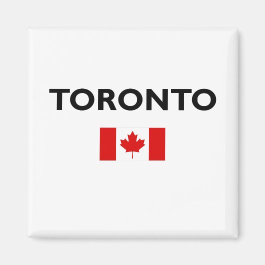 Toronto Kanada Kanadische Flagge Farbe Magnet (Vorne)