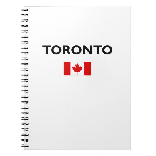 Toronto Kanada Kanadische Flagge Farbe Notizblock (Vorderseite)