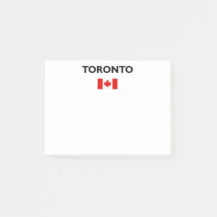 Toronto Kanada Kanadische Flagge Farbe Post-it Klebezettel
