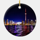 Toronto, Kanada Night Skyline Keramikornament (Hinten)