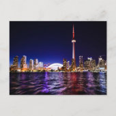 Toronto, Kanada Night Skyline Postkarte (Vorderseite)