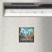 🍁 Toronto Kanada Reise Erinnerung Magnet (In Situ (Geschirrspüler))