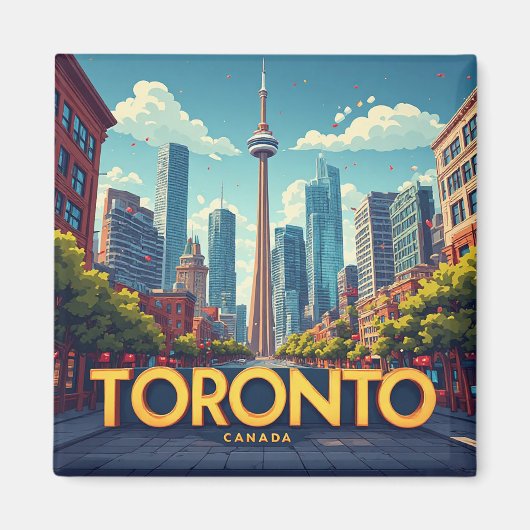 🍁 Toronto Kanada Reise Erinnerung Magnet (Vorne)