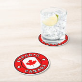 Toronto Kanada Runder Pappuntersetzer (Vor Ort)