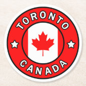 Toronto Kanada Runder Pappuntersetzer (Vorderseite)