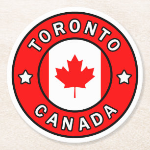 Toronto Kanada Runder Pappuntersetzer