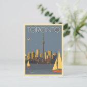 Toronto, Kanada | Skyline mit Segelbooten Postkarte (Stehend Vorderseite)