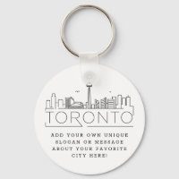 Toronto, Kanada Stylized Skyline | Benutzerdefinie