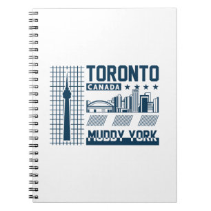 Toronto Kanada Urban Skyline Grafikdesign Notizblock