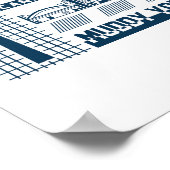 Toronto Kanada Urban Skyline Grafikdesign Poster (Ecke)