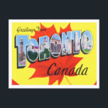 Toronto, Kanada Vintag Big Letters Postcard Postkarte<br><div class="desc">Toronto,  Kanada Vintag Big Letters Postcard</div>