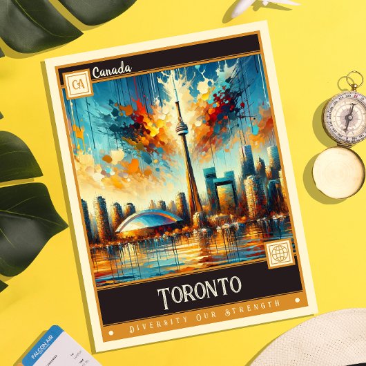 Toronto, Kanada | Vintage Malerei Postkarte