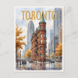 Toronto Kanada Vintage Reise Feiertagspostkarte