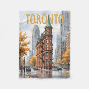 Toronto Kanada Vintage Reise Fleecedecke