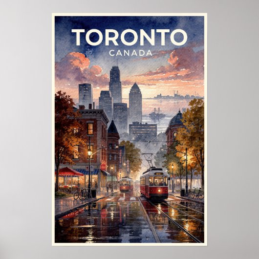 Toronto Kanada Vintage Reise Poster (Vorne)