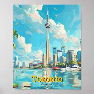 Toronto Kanada Vintage-Reise Poster