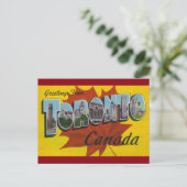 TORONTO KANADA - Vintage Reisen Postkarte (Stehend Vorderseite)