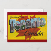 TORONTO KANADA - Vintage Reisen Postkarte (Vorne/Hinten)