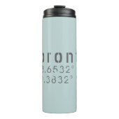 Toronto Latitude Longitude Thermosbecher (Vorderseite)