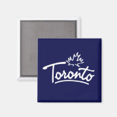 Toronto Leaf Script Magnet (Vorderseite/Rückseite)