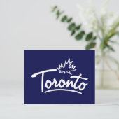 Toronto Leaf Script Postkarte (Stehend Vorderseite)