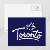Toronto Leaf Script Postkarte (Vorne/Hinten)