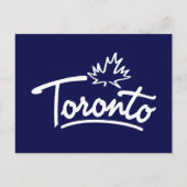 Toronto Leaf Script Postkarte (Vorderseite)
