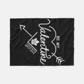 Toronto Maple Leafs Be My Valentine Blau Offiziell Fleecedecke (Vorderseite (Horizontal))