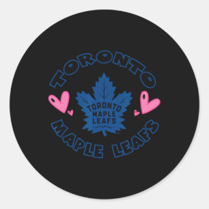 Toronto Maple Leafs Valentinsherzen Nhl Offiziell Runder Aufkleber