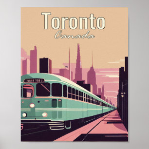 Toronto Minimalist Vintage Reise Kunstplakat Poster