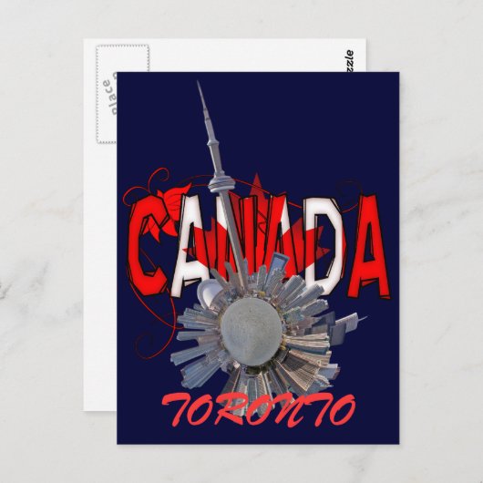 Toronto-Miniplanet Postkarte (Vorne/Hinten)