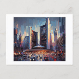 Toronto mit dem Rathaus, Postkarte