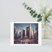 Toronto mit dem Rathaus, Postkarte (Stehend Vorderseite)
