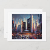 Toronto mit dem Rathaus, Postkarte (Vorne/Hinten)