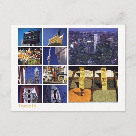 Toronto multiimage postkarte (Vorderseite)